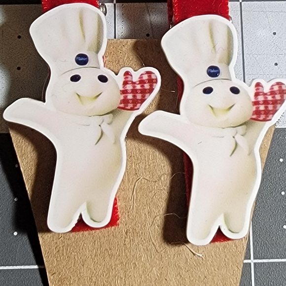 Hand Crafted Other - Set Pillsbury Dough Boy Hair Clips